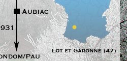 plan d'acces à aubiac